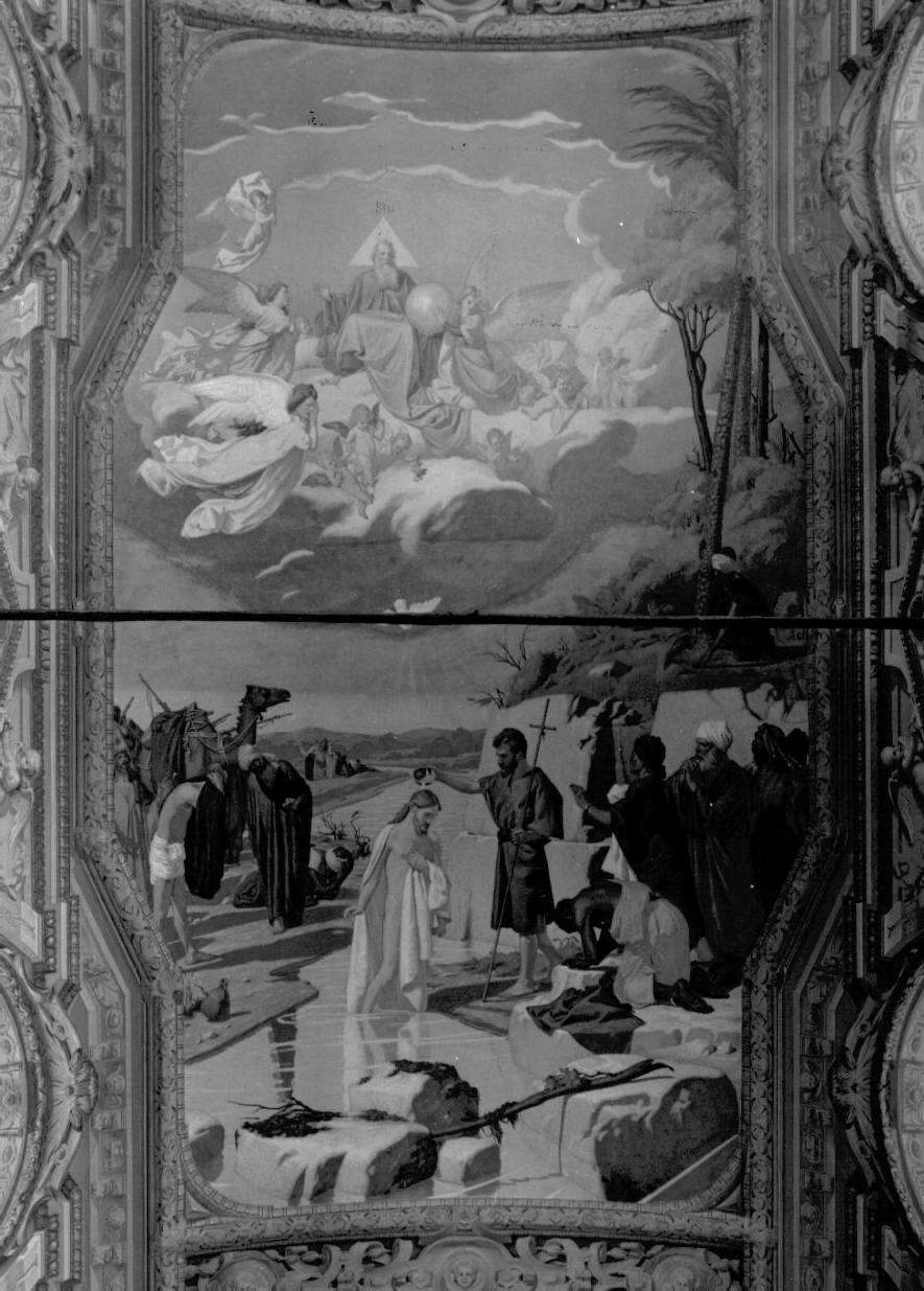 Decapitazione di San Giovanni Battista - battesimo di Cristo, Maria Vergine in casa di S. Elisabetta, angeli, Isaia, Geremia, Daniele, Ezechiele, Savona